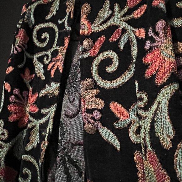 Chadwick's Women’s 6 Blazer Single Button Jacket Embroidered Floral Vintage 90s - Picture 6 of 9